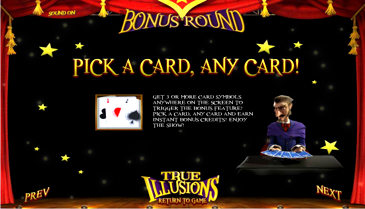 True Illusions Slot Machine